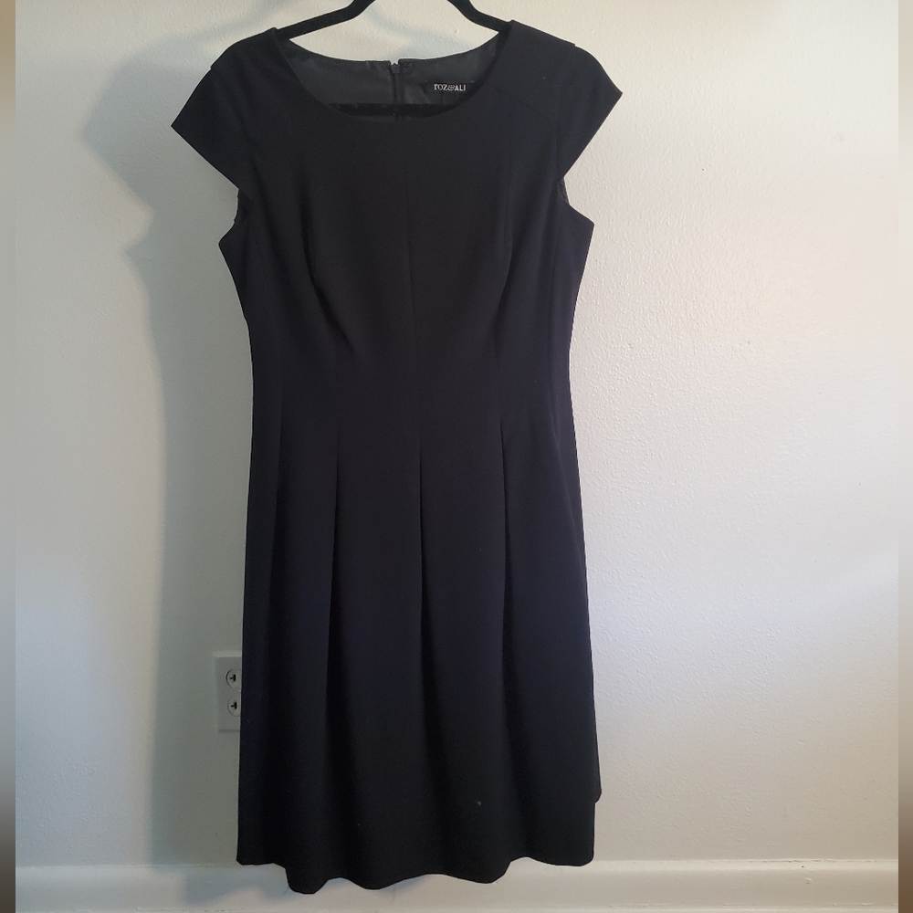 Fit and flare cap sleeve dress with pockets